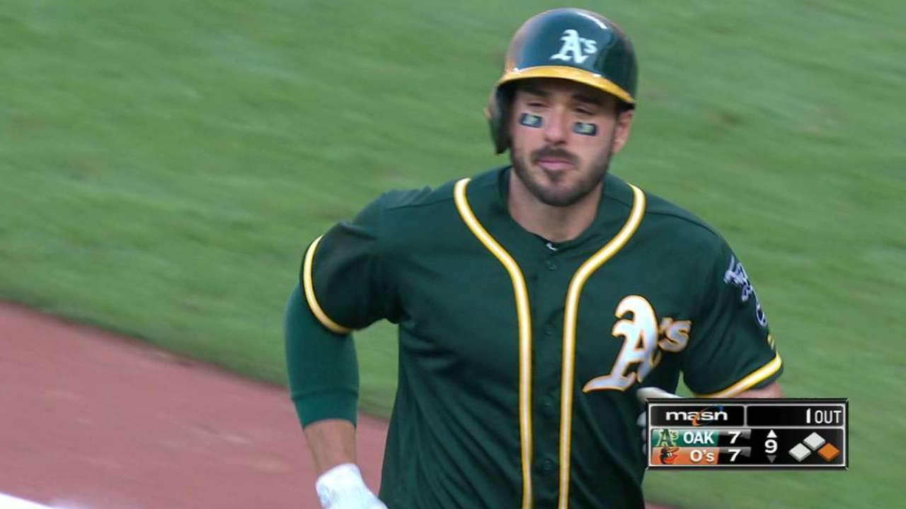 Joyce's game-tying sacrifice fly