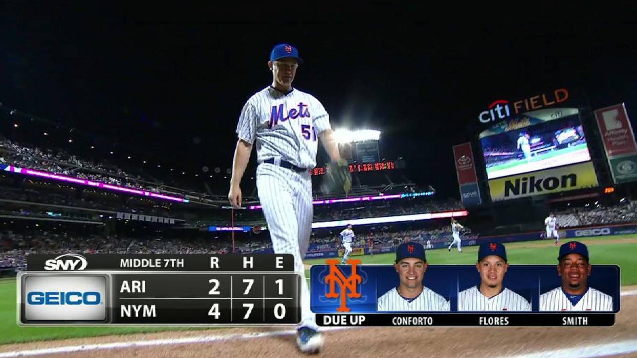 Sewald escapes a jam in the 7th