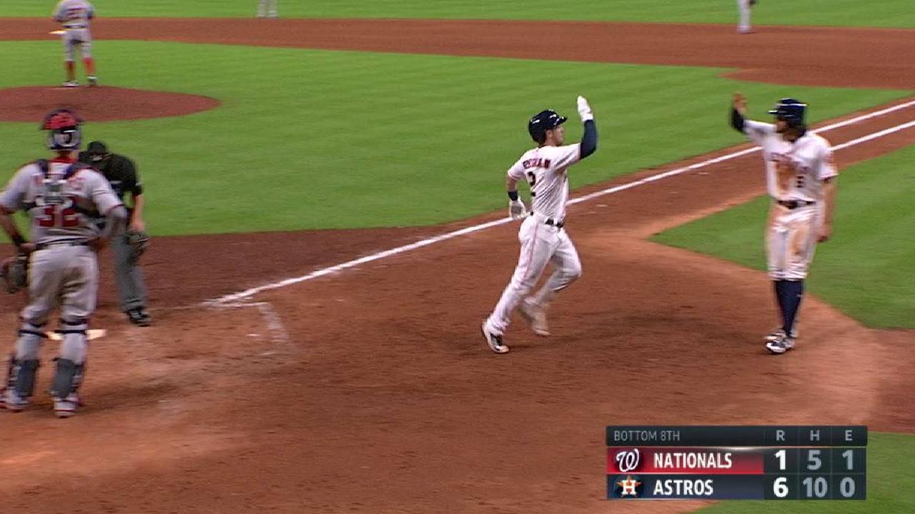 Astros silenciaron a Nacionales detrás de Fiers, jonrones