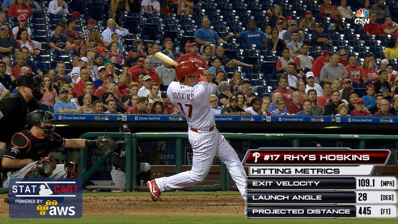 Statcast: Hoskins' 445-ft. homer