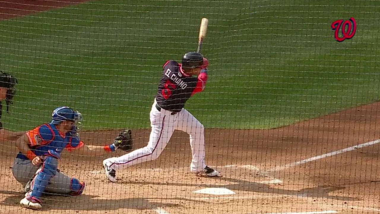 Sánchez empuja tres carreras y Nacionales vencen a Mets