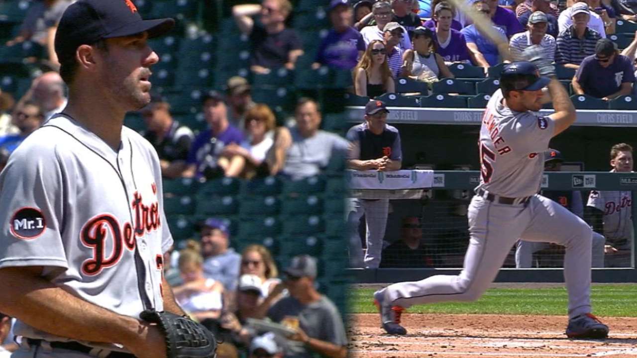 Justin Verlander guía victoria de Tigres sobre Rockies
