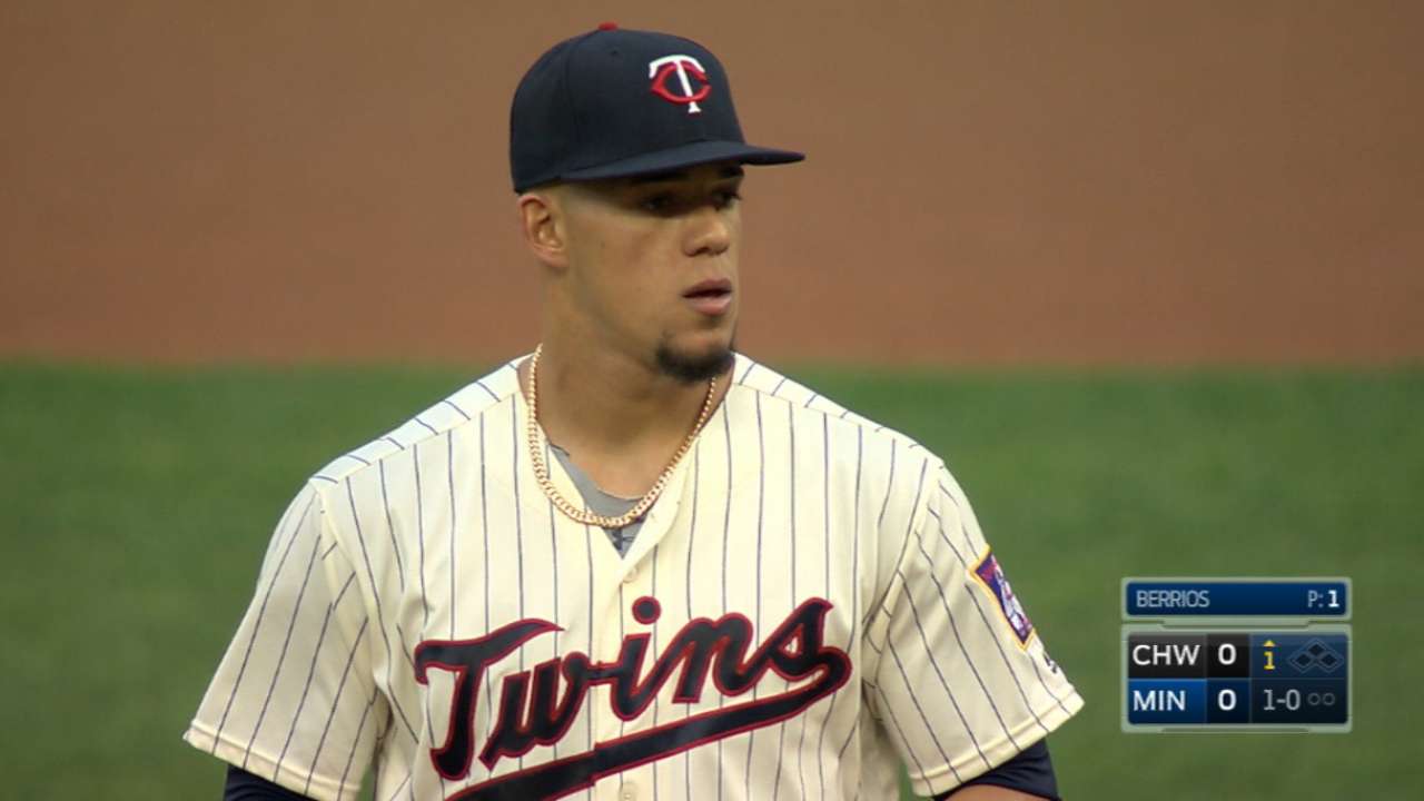 Berrios' gem, Rosario's 2 HRs fuel Twins' win