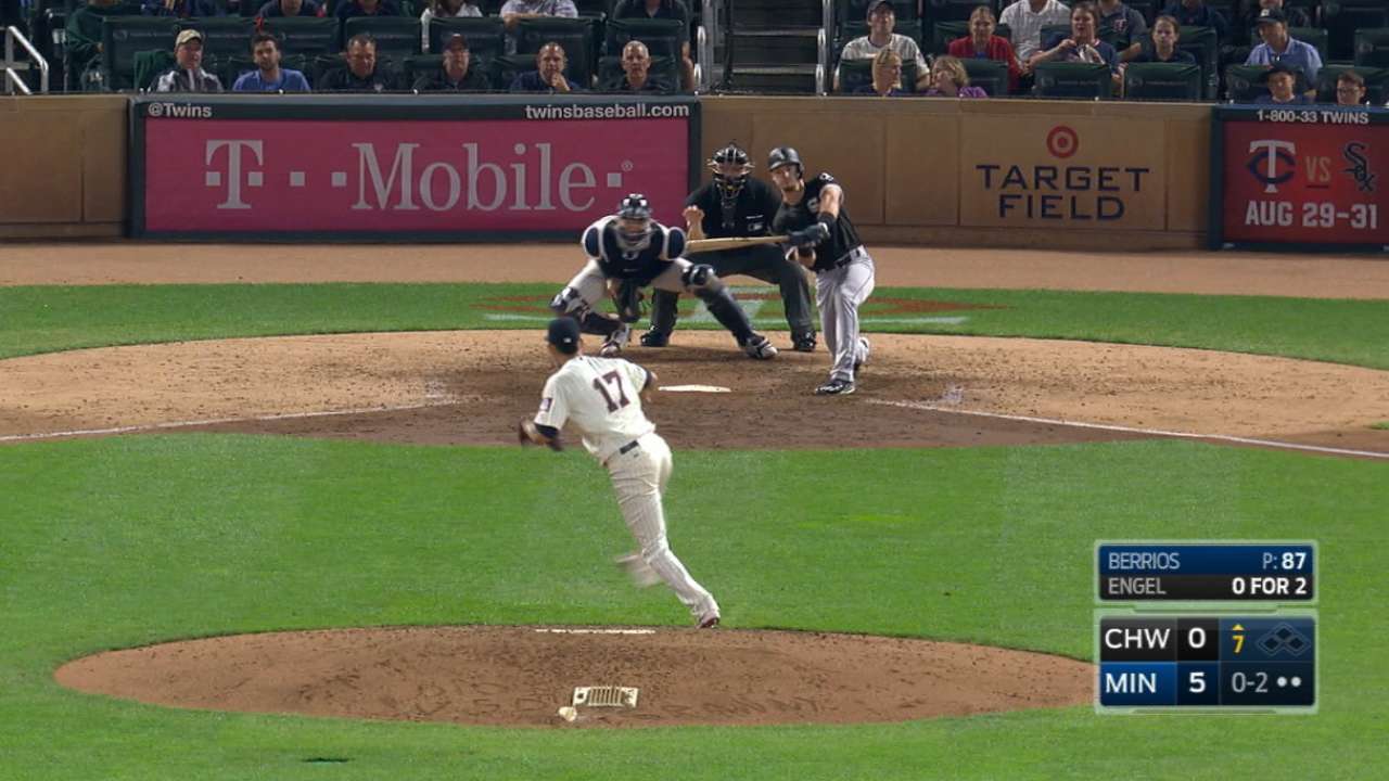 Berrios' 11 K's in 11 seconds