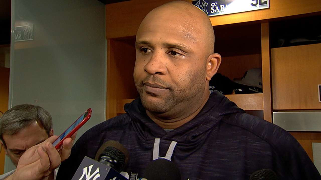 Sabathia on Boston's bunting