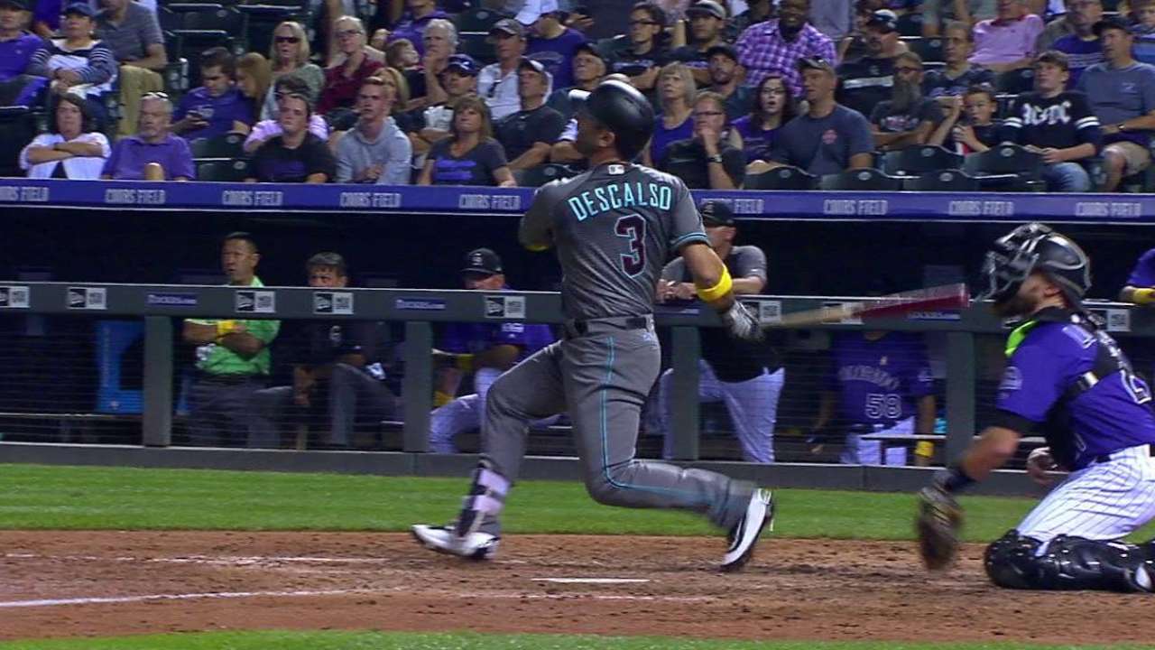 Descalso's pinch-hit home run