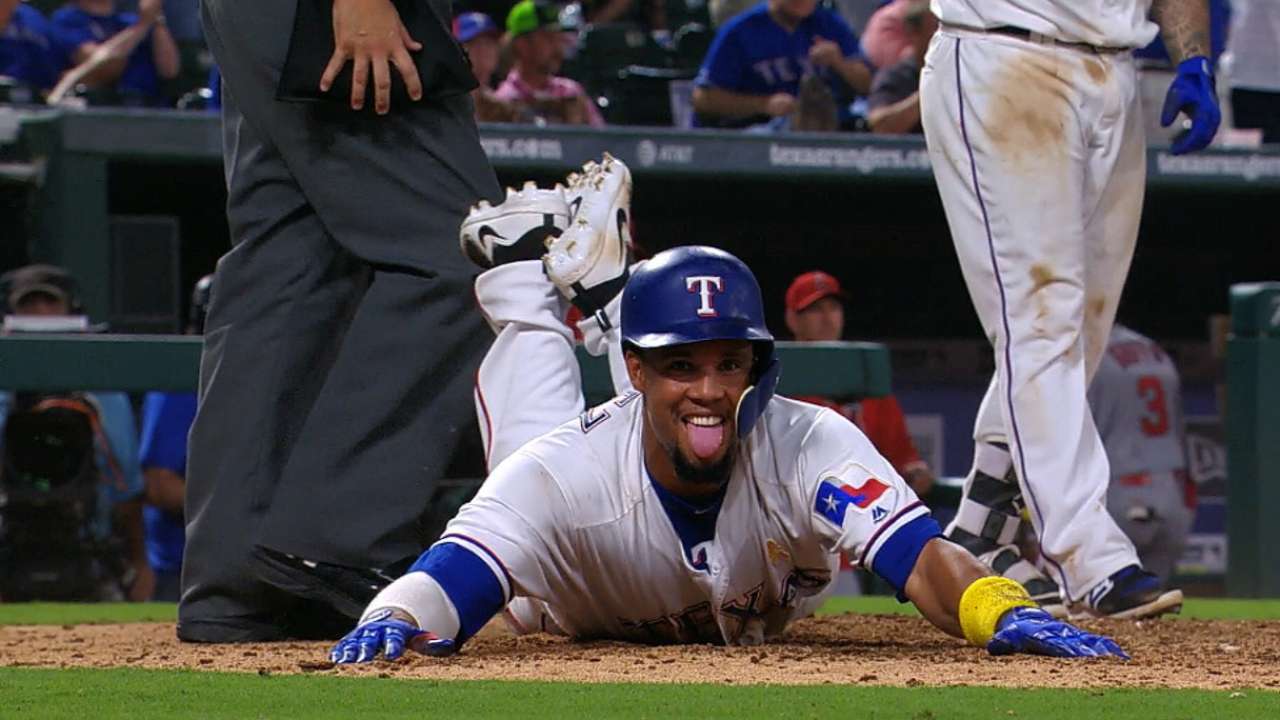 Gomez scores on wild pitch