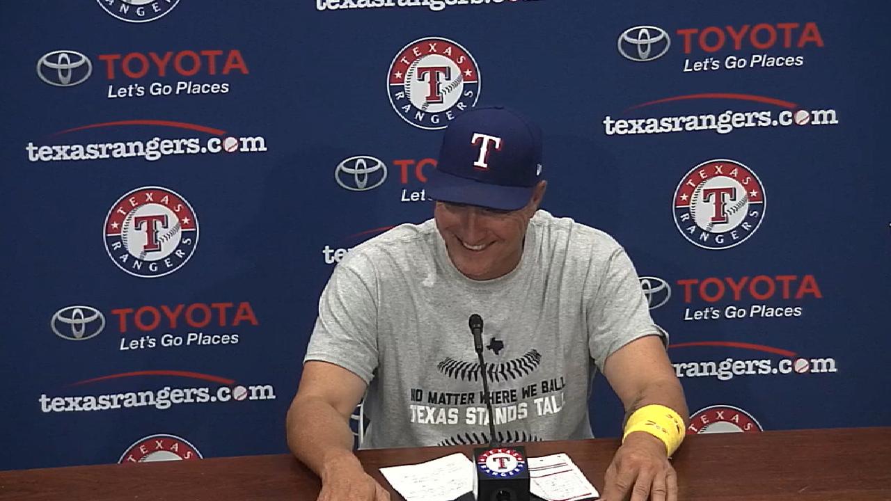 Banister praises Rangers' character in win