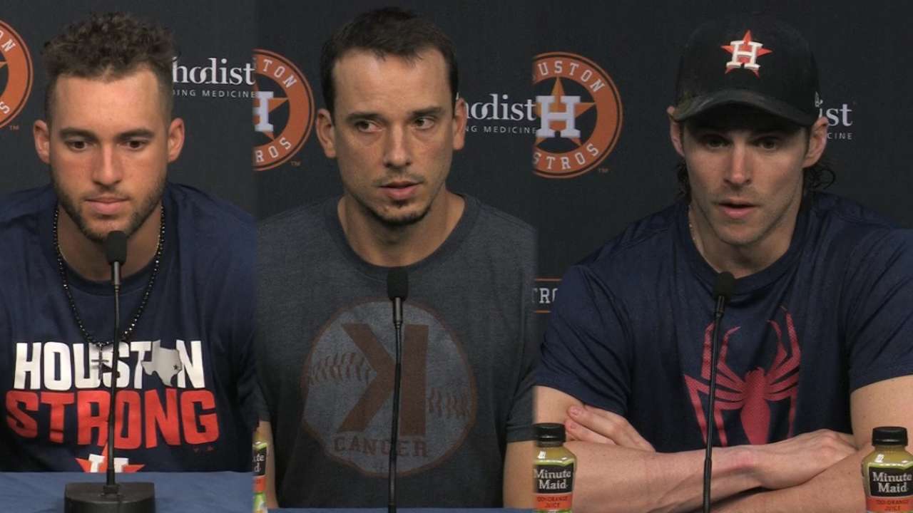 Astros on being back at home