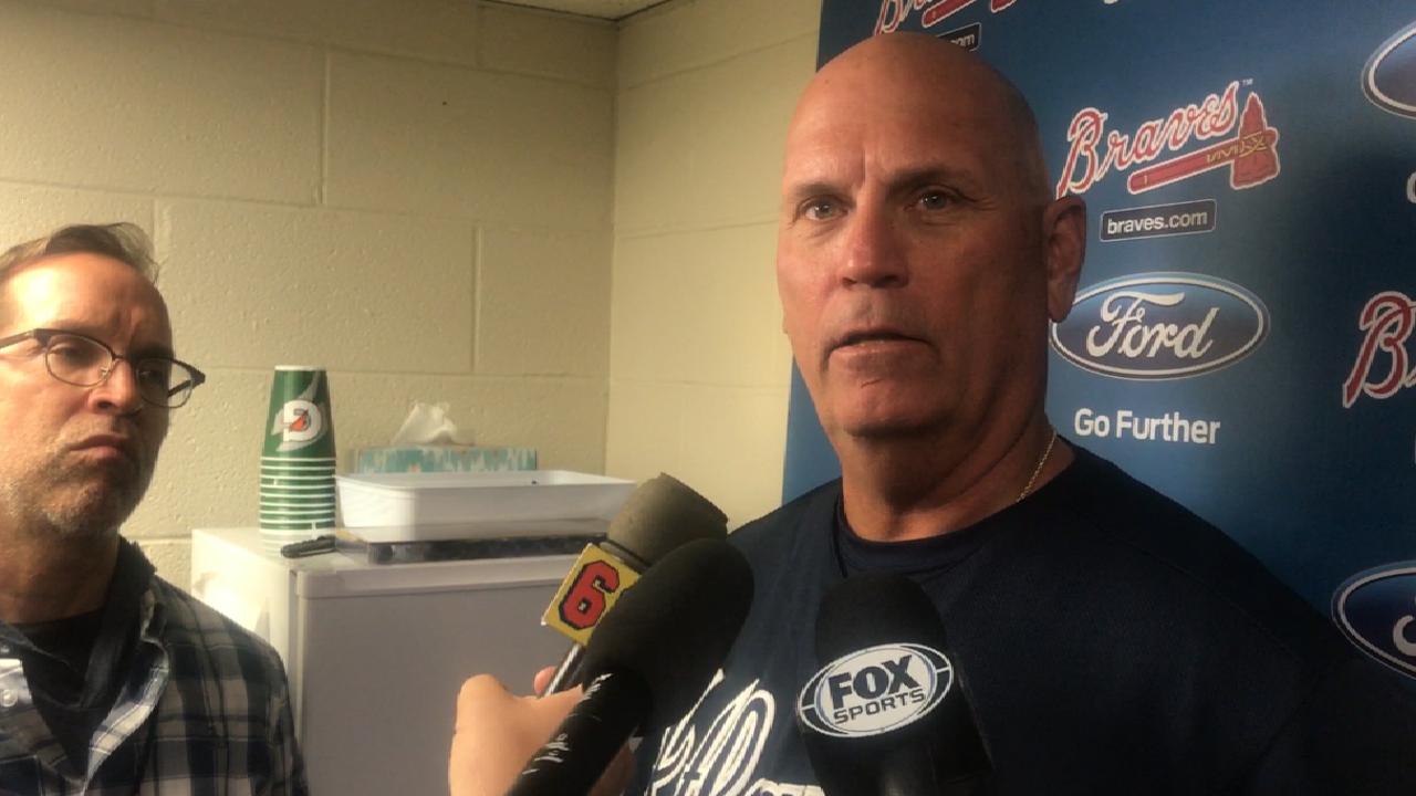 Snitker on the 14-12 loss