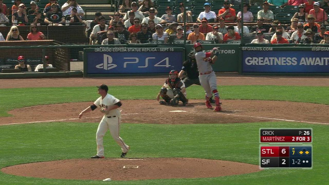 Cardenales superan a Bumgarner, Gigantes con poder