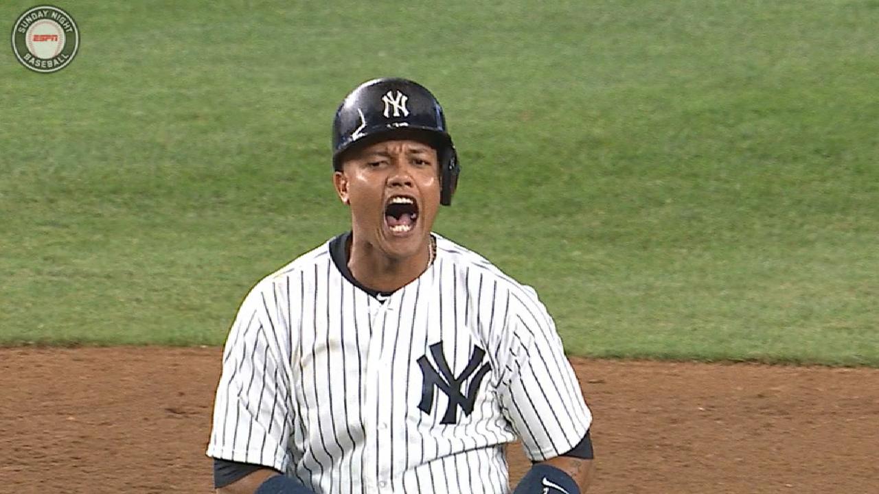 Yankees plate six in the 6th