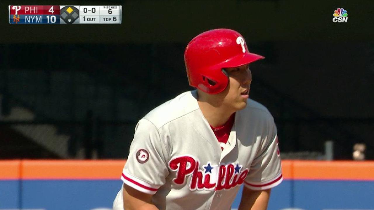 Leiter struggles as Phils drop slugfest in NY