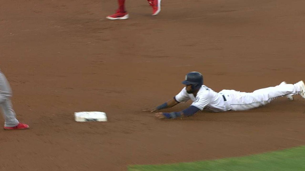 Margot steals second