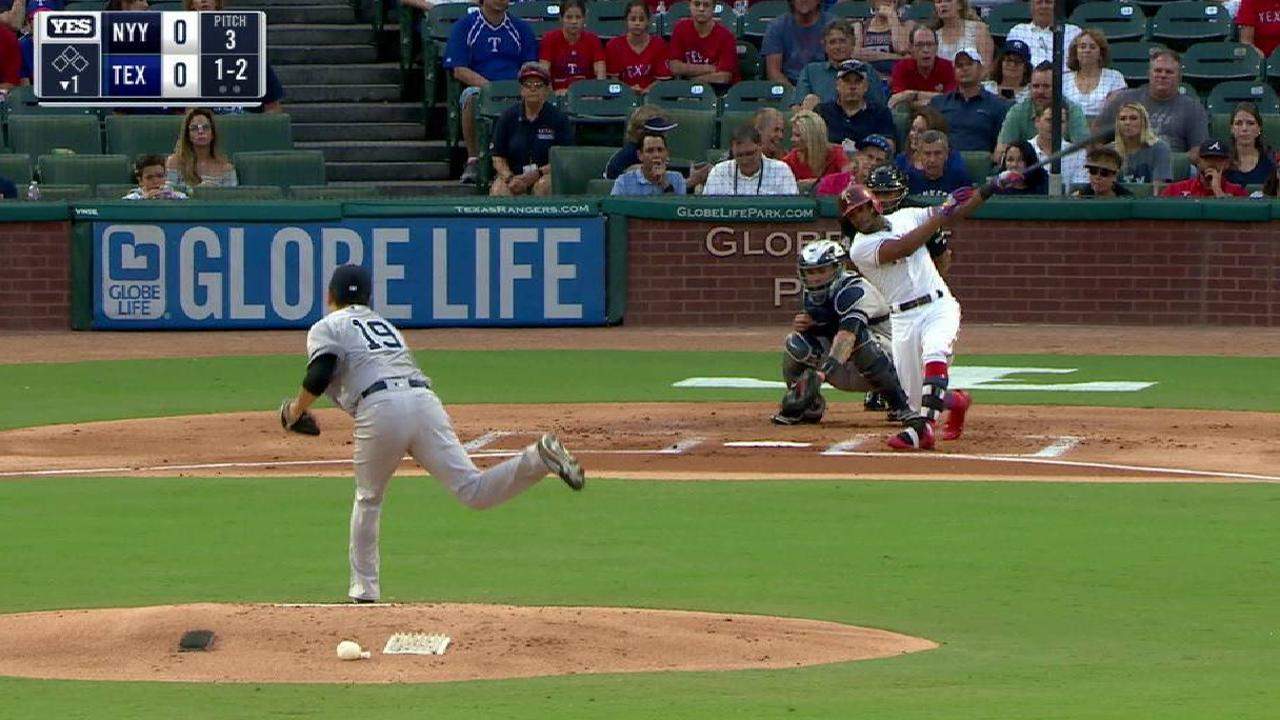 Tanaka strikes out DeShields