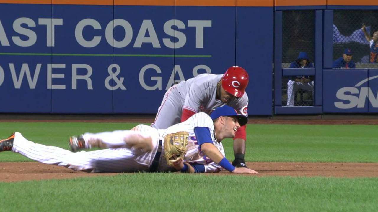 Ervin breaks up double play