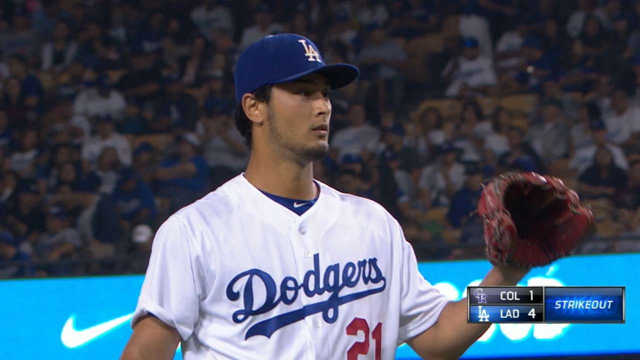 Darvish's 1,000th career K