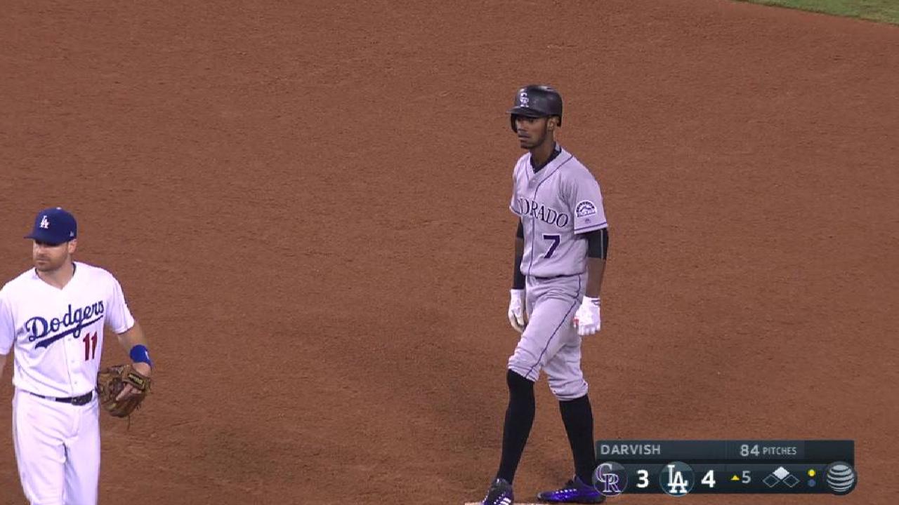 Tapia's two-run double