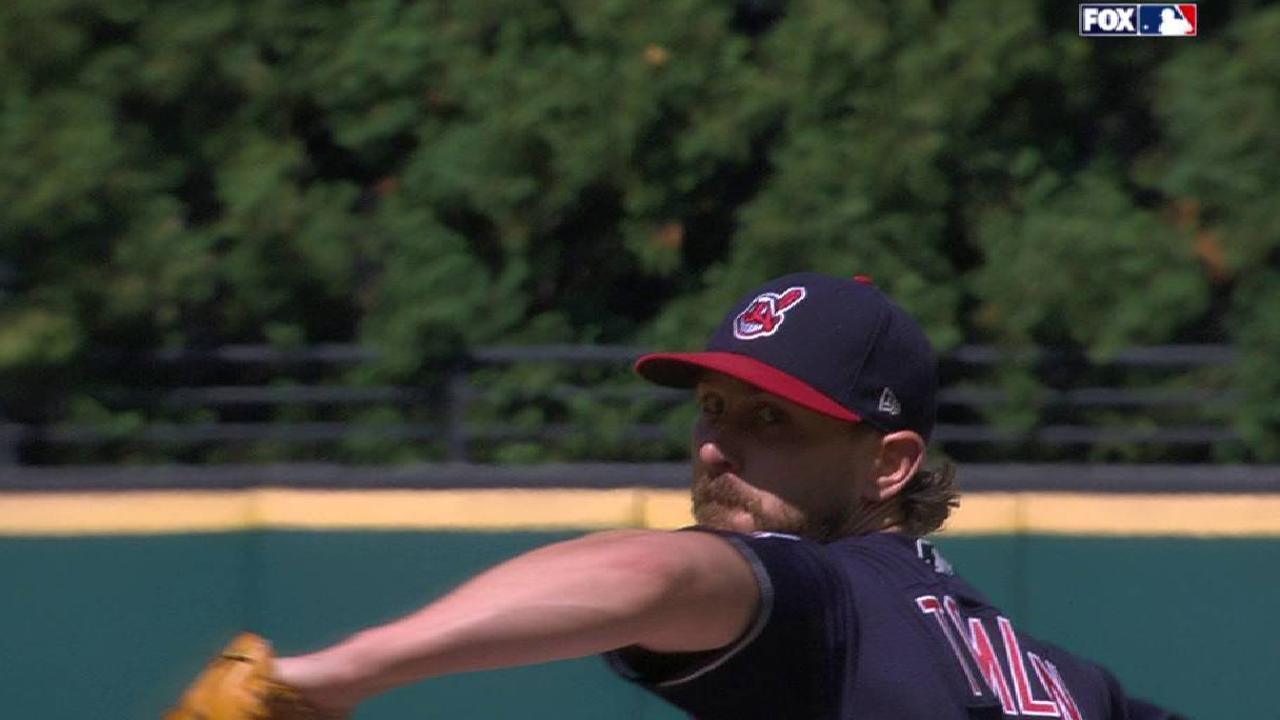 Tomlin fans Trumbo in the 5th
