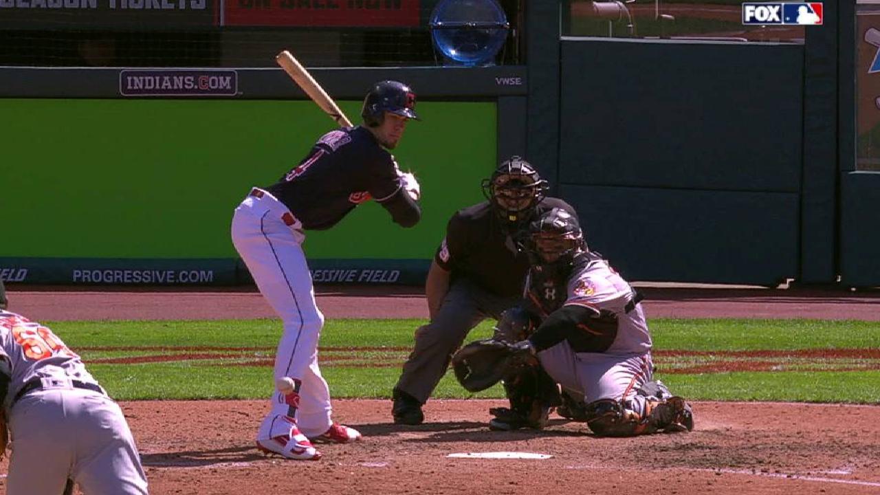 Zimmer gets hit by a pitch