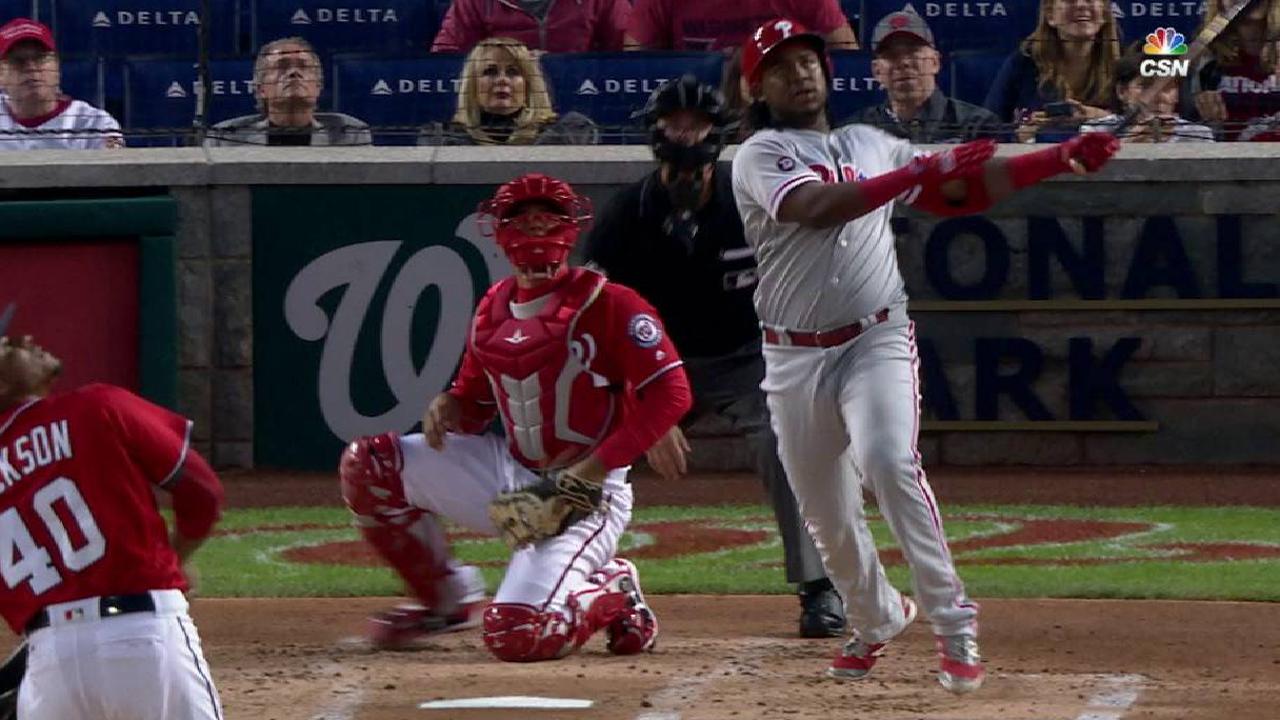 Early runs stand up as Phils hold off Nats
