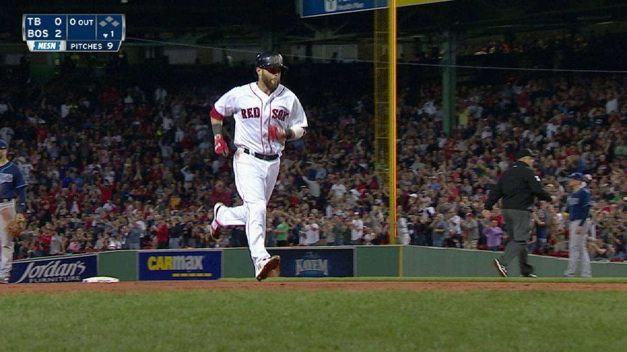 Pedroia's two-run home run