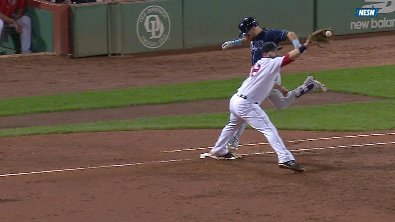 Sale starts a 1-6-3 double play