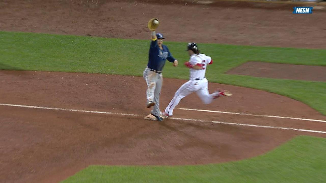 Benintendi's infield single