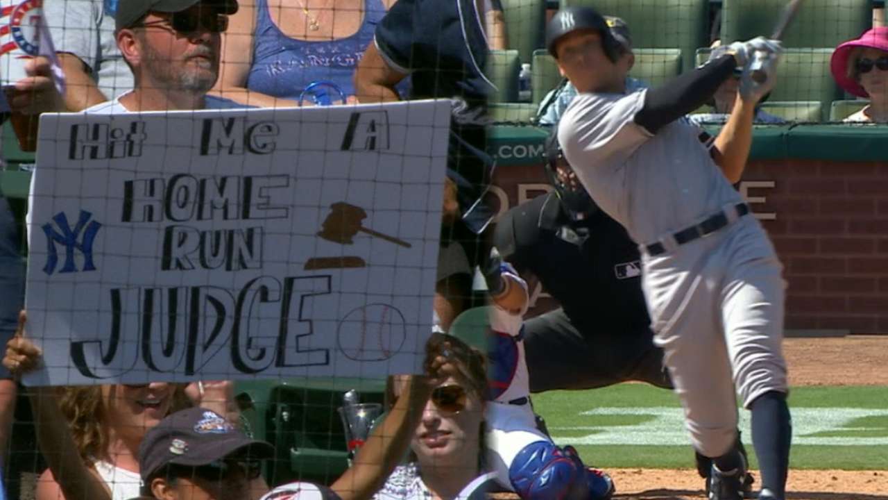 Must C: Judge's 40th and 41st HR