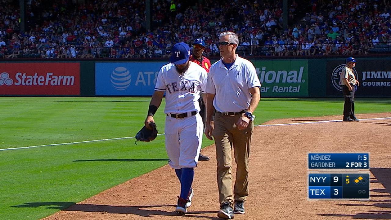 Banister on Odor's injury