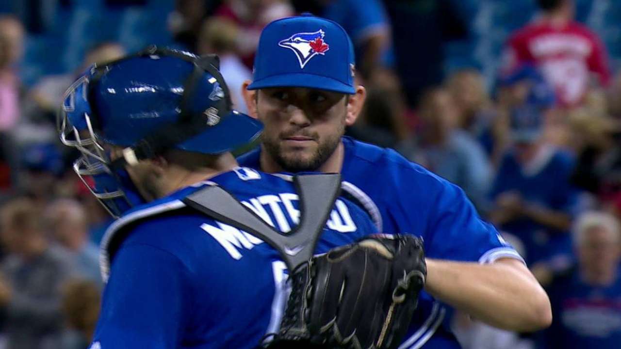 Leone's first career save