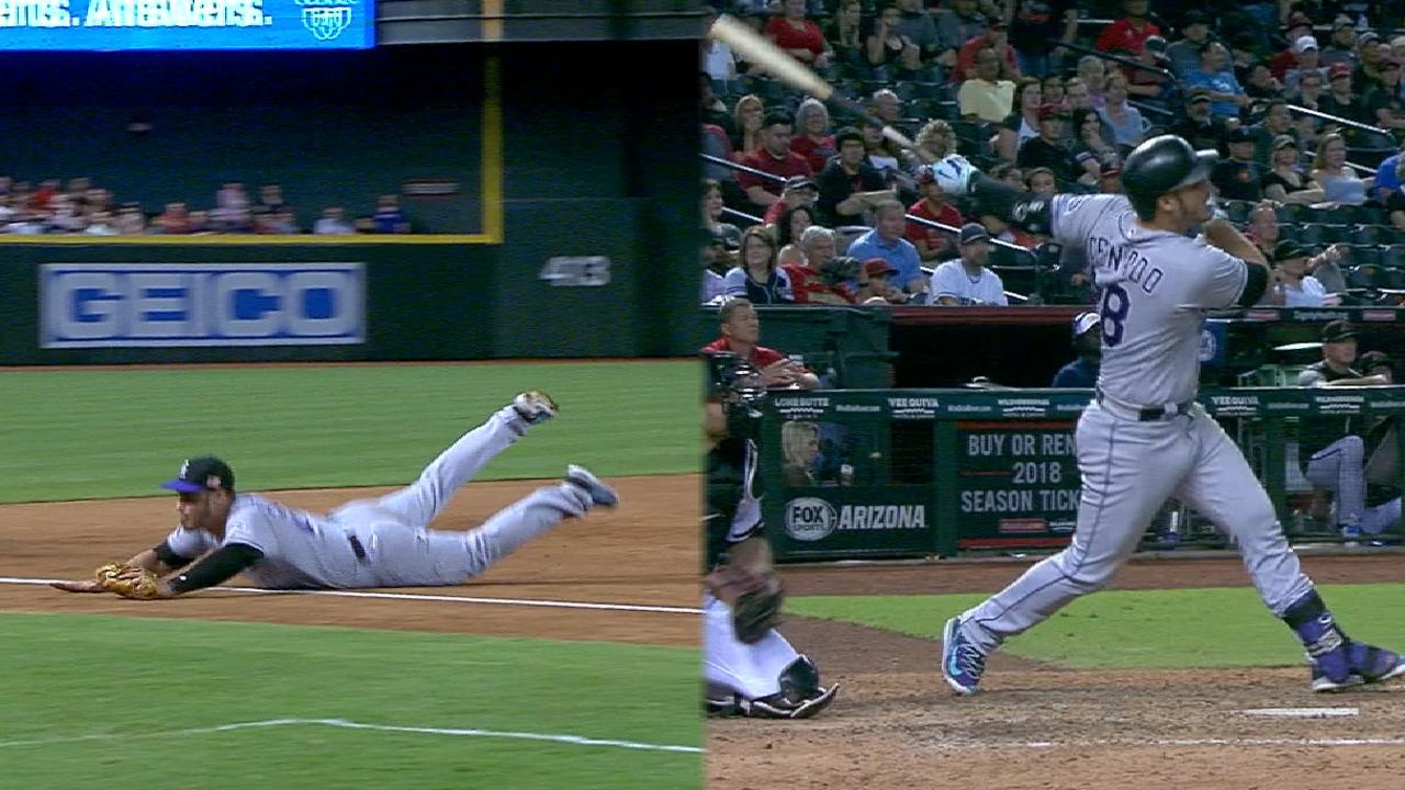 Arenado does it all as Rox hold off D-backs