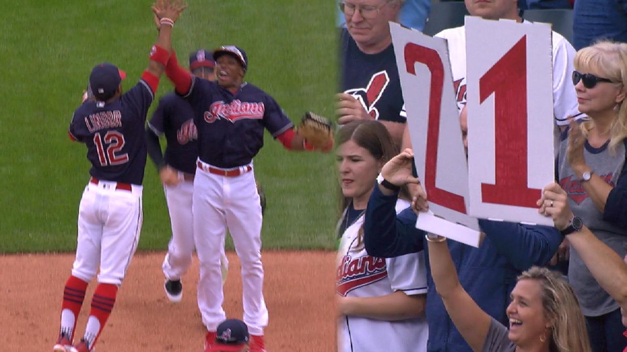 Tribe on a 21-game win streak