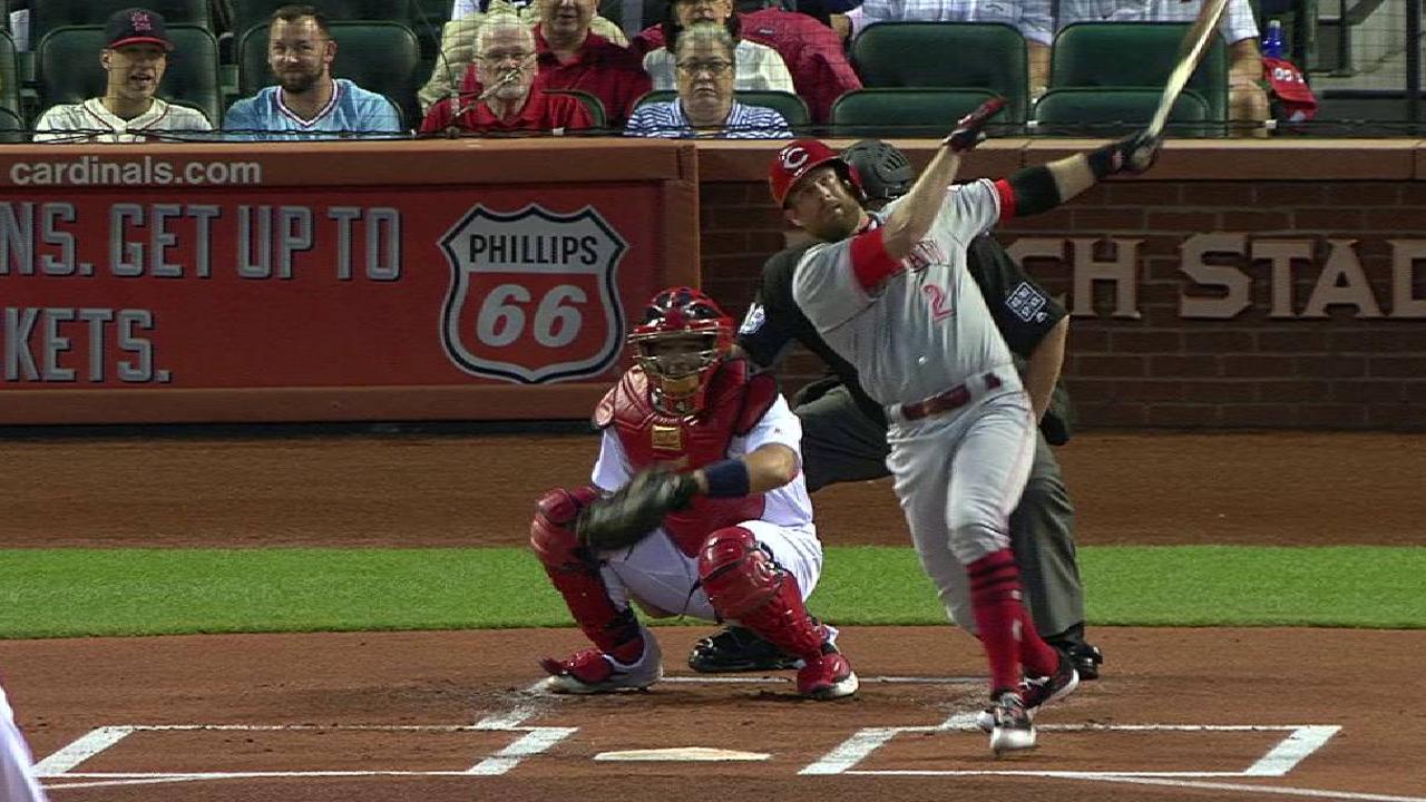 Cozart goes deep, but Reds can't slow Cards