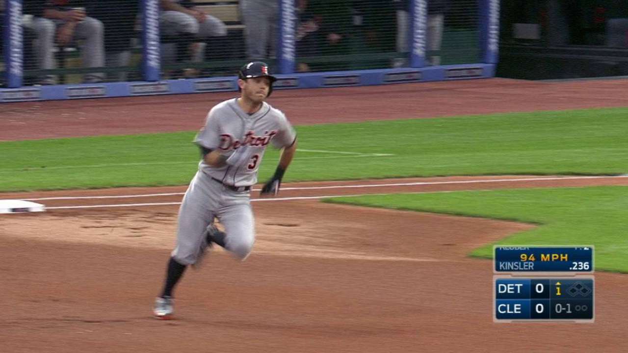 Kinsler's leadoff double