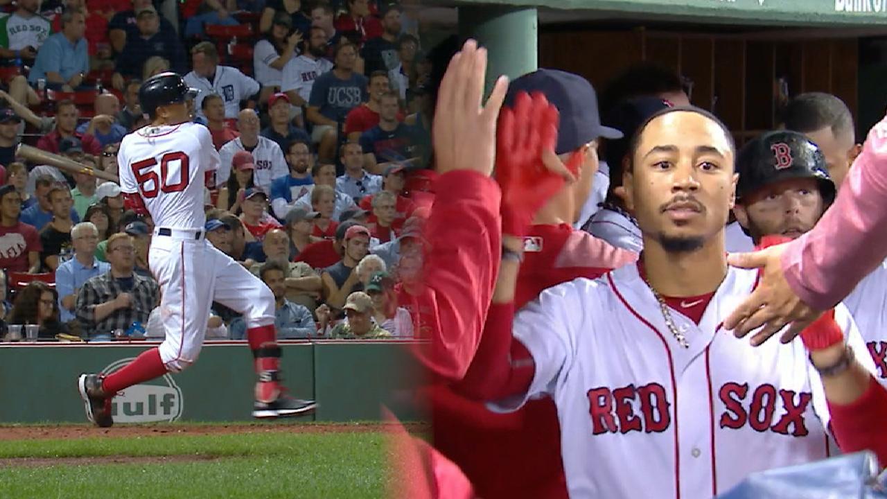 Mookie's 6 RBIs power Sox's rout of A's