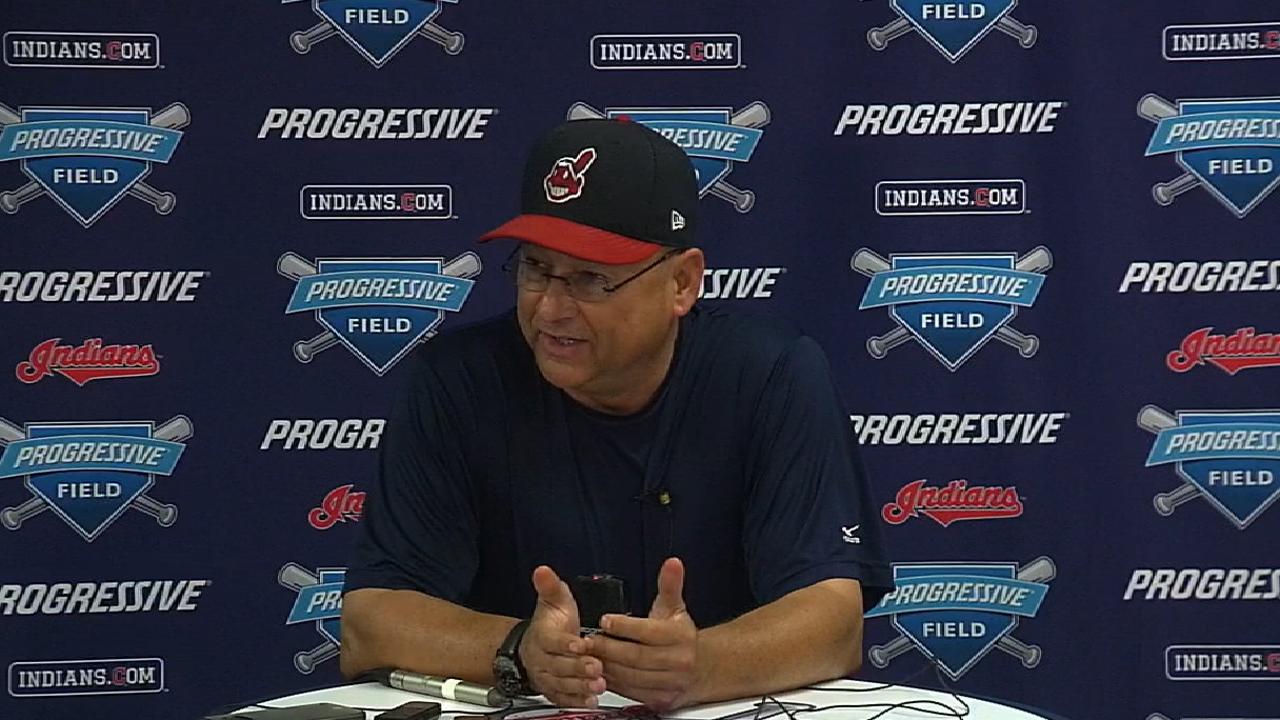 Francona on Kluber, win