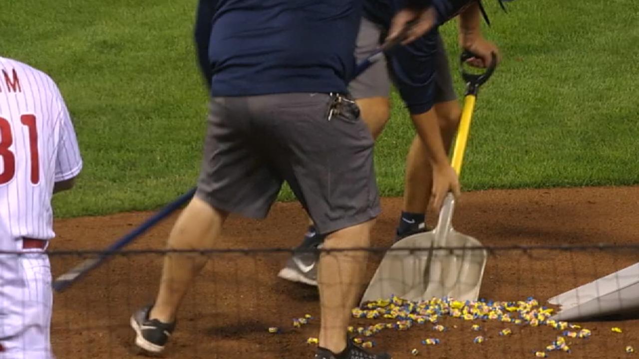 Grounds crew erase walk-off