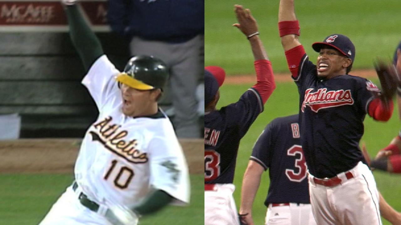 Indians tie A's AL-win streak