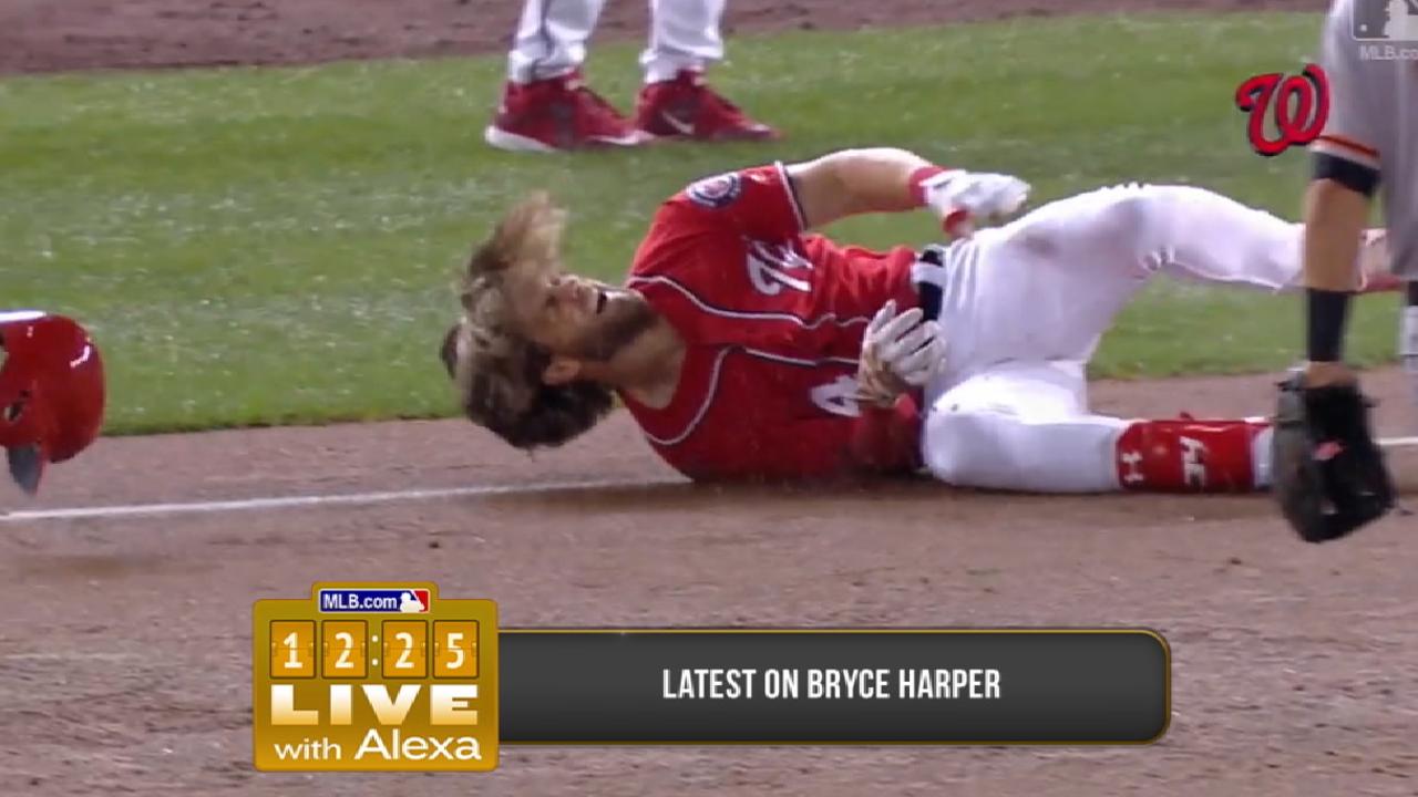 Harper shows signs of progress in knee rehab