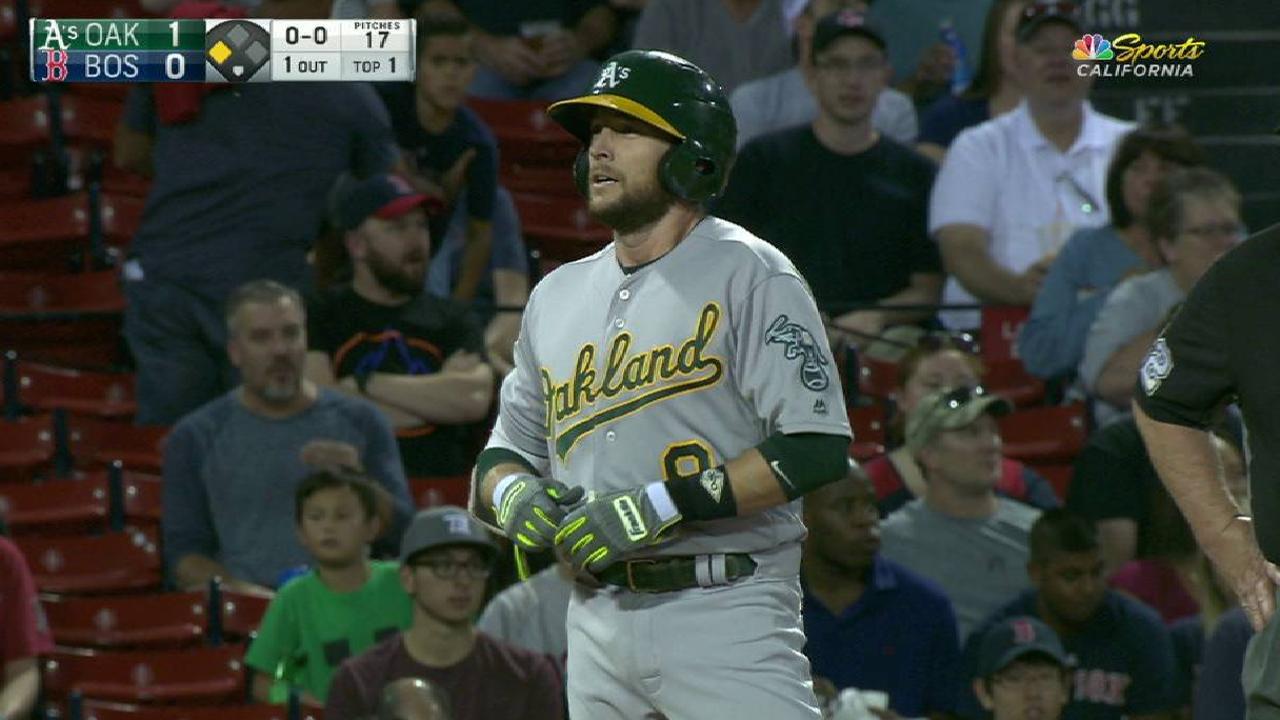 Lowrie's RBI triple