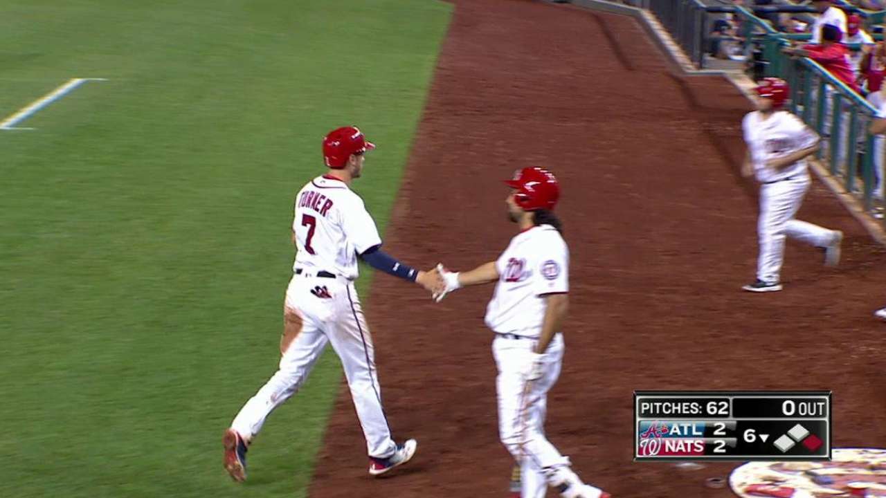 Turner sparks rally, but Scherzer falters in 7th