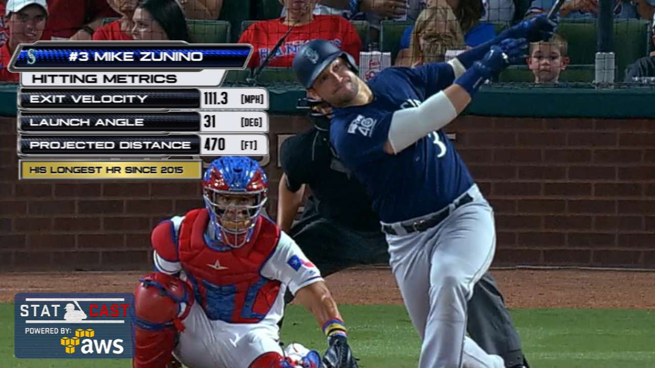 Statcast: Zunino's 470-ft. homer
