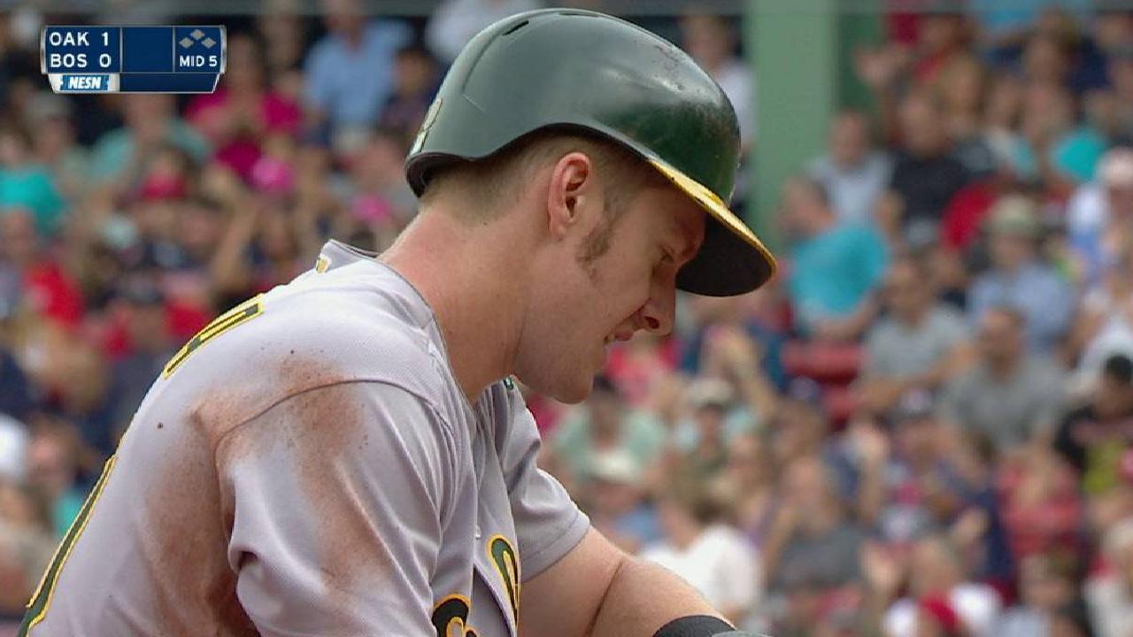 Red Sox nab Canha in a rundown