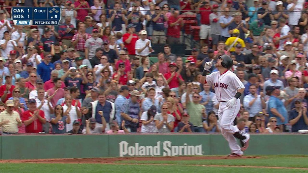 Vazquez's solo homer