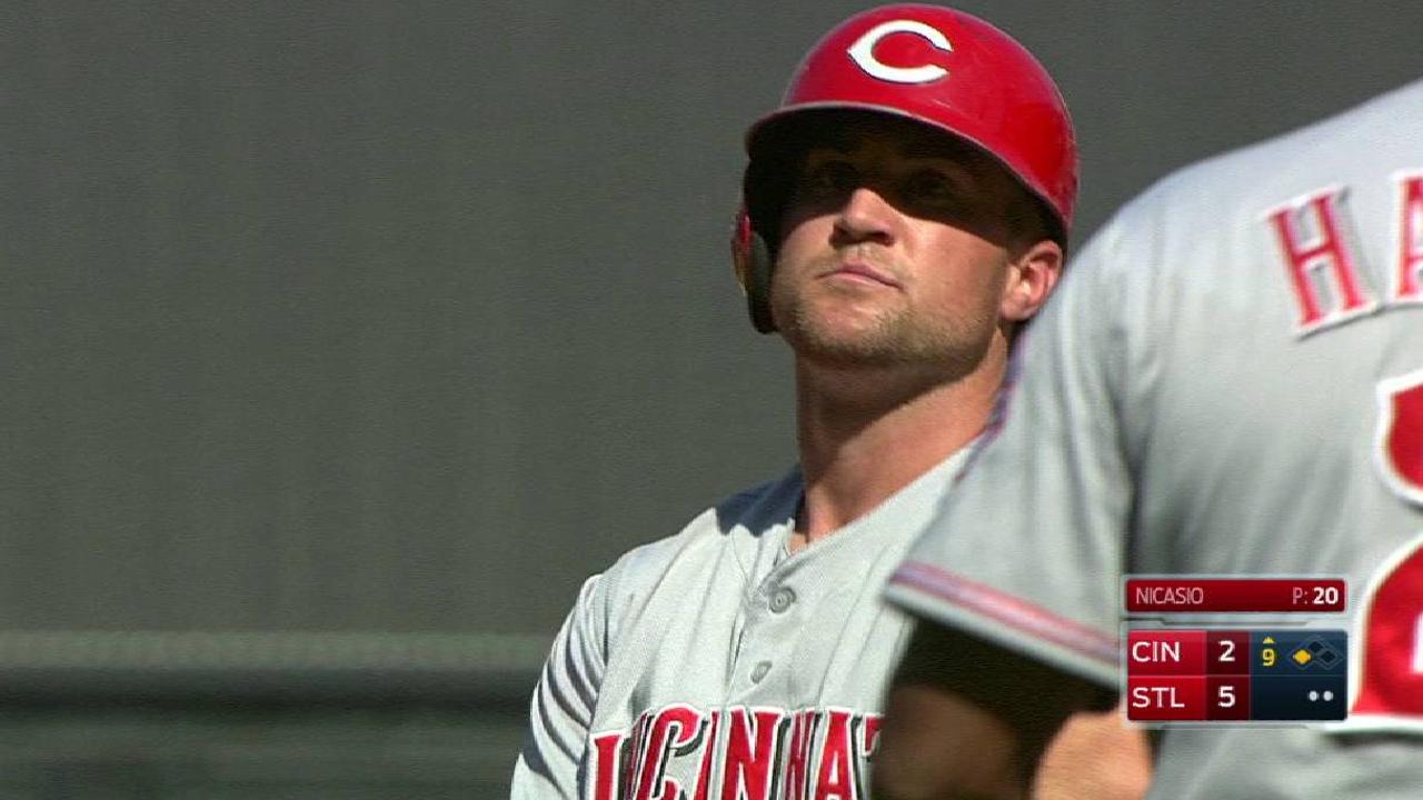 Schebler's RBI triple in the 9th