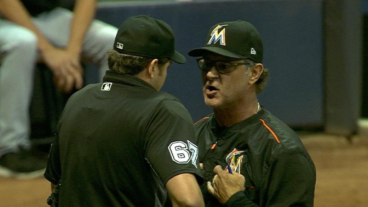Mattingly gets tossed in the 8th