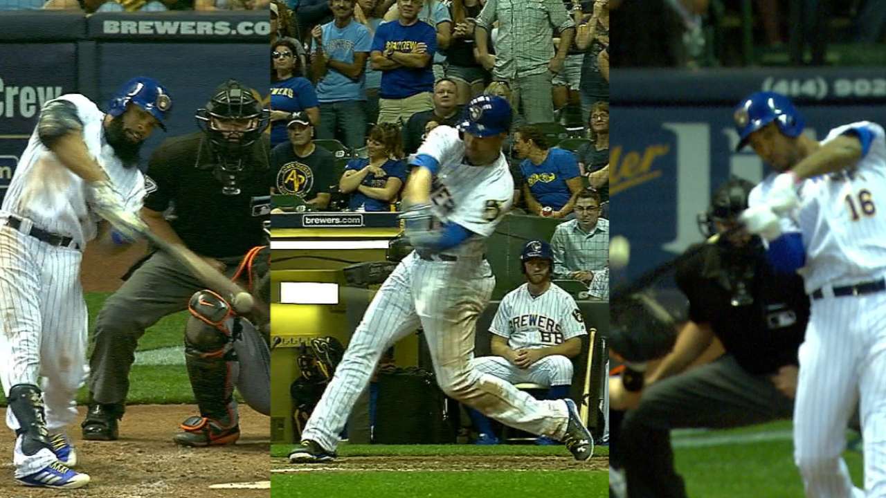 Brewers' eight-run 8th inning