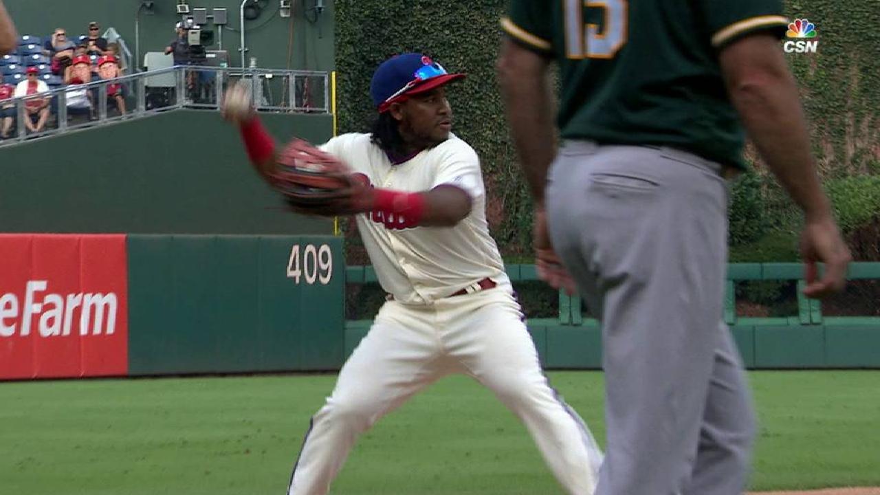 Franco's backhanded stop