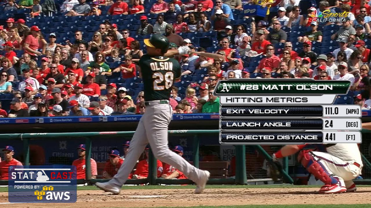 Statcast: Olson's 441-ft. homer